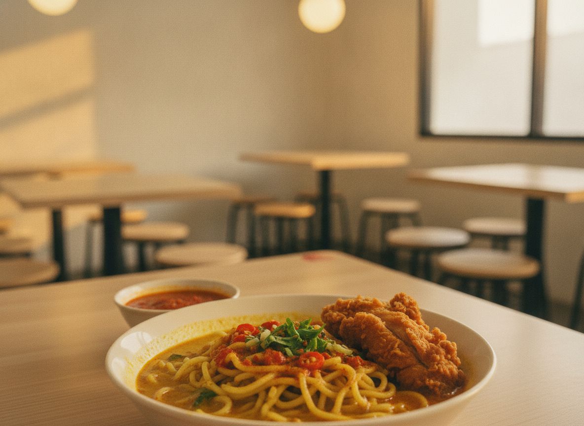 Ruang makan restoran yang baharu dibuka